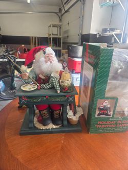 Holiday Creations painting santa
