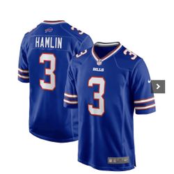 Buffalo Bills Hamlin stitched jersey sizes small , medium , 2xl