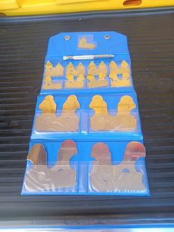 Value collection steel radius gage set tools