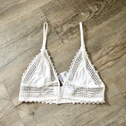 Forever 21 White Lace Bralette Size S