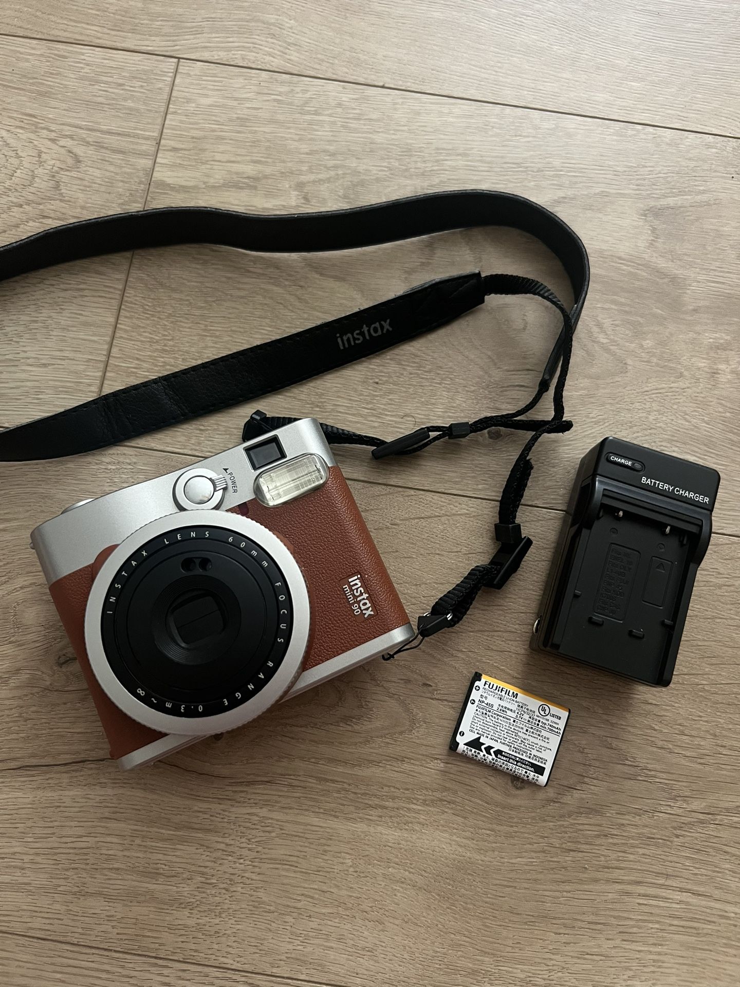Fujifilm Instax Mini 90 Neo Classic - Instant Film Camera + Battery & Charger