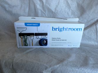 Brightroom Heavy Duty Steel Hook & Rail Kit