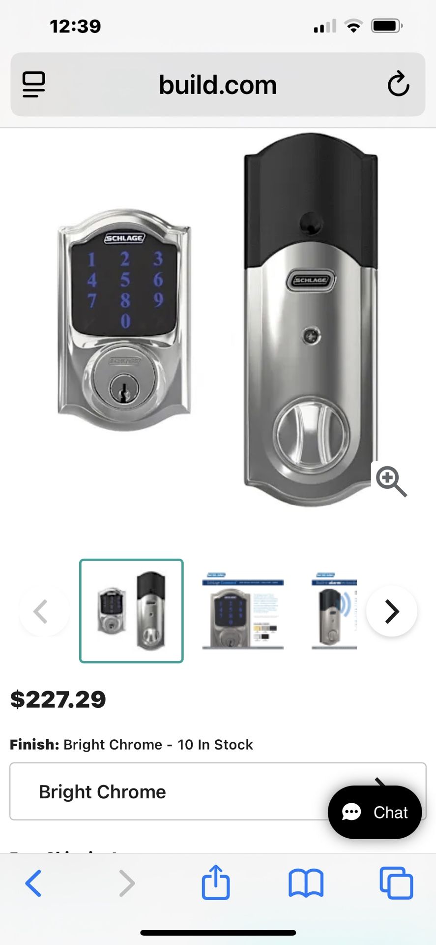 Keyless Schlage Connect Smart Lock NIB