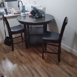 Dining Table and 2 Stools