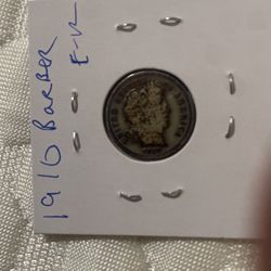 1910 Barber dime U.S Coin