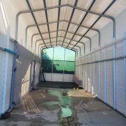 16'X40' RV Cover With Hardy Plank Cement Sides