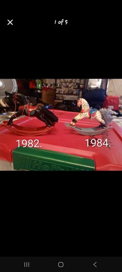 Vintage Hallmark Rocking Horse Series Christmas ornaments