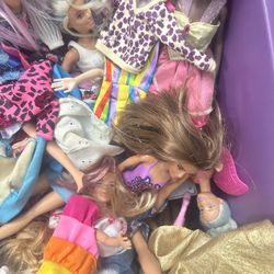 Lot Of Barbie's And Accessories 