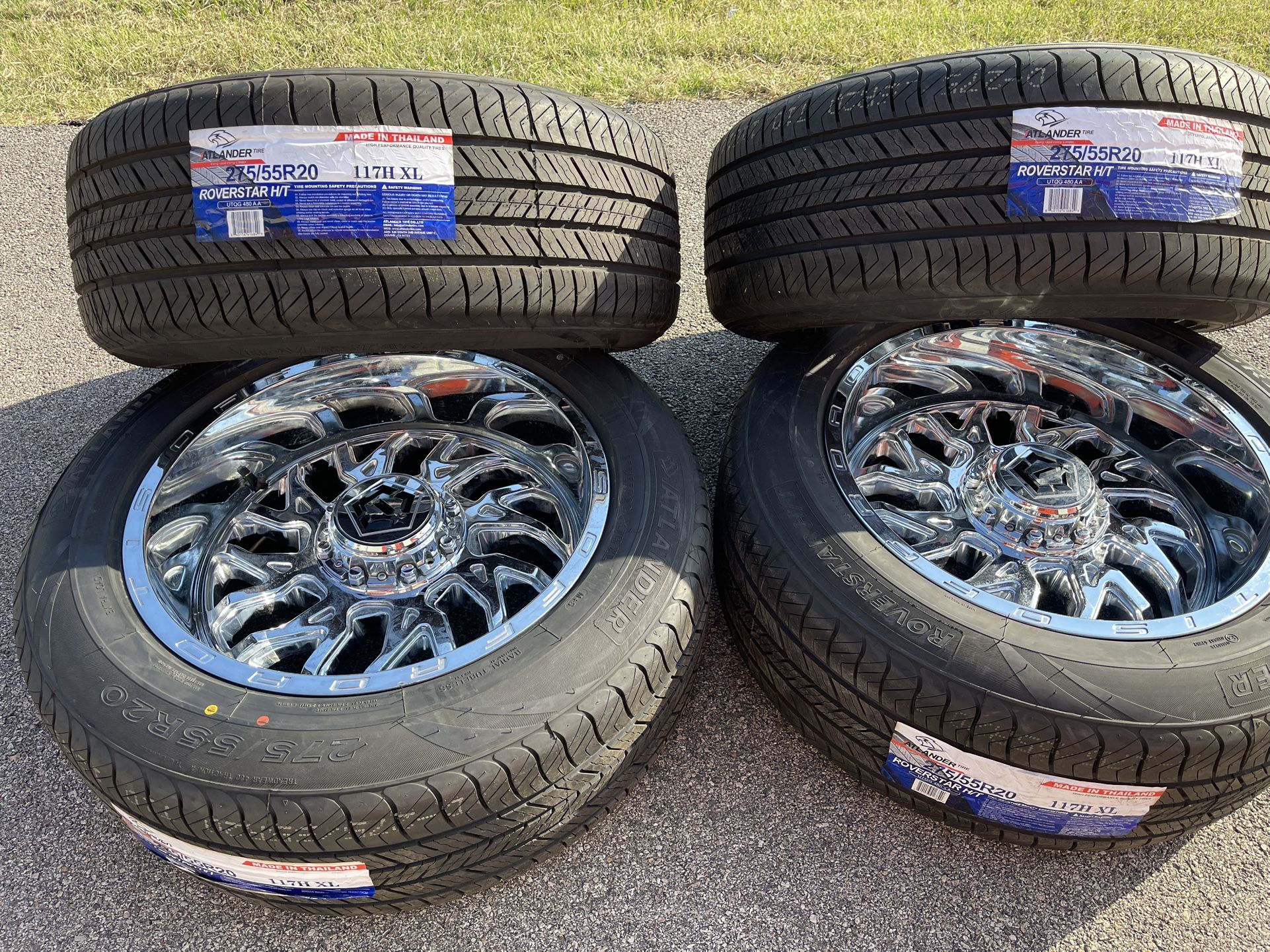 20x10 TIS OFF ROAD RIMS 5 LUG NEW TIRES 275/55R20 UNIVERSAL FITS DODGE RAM, JEEP OLD SCHOOL FORD AND TOYOTA TONDRA PRICE NEGOTIABLE 20x10 TIS RI