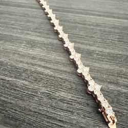 Rose Gold Cross Bracelet 