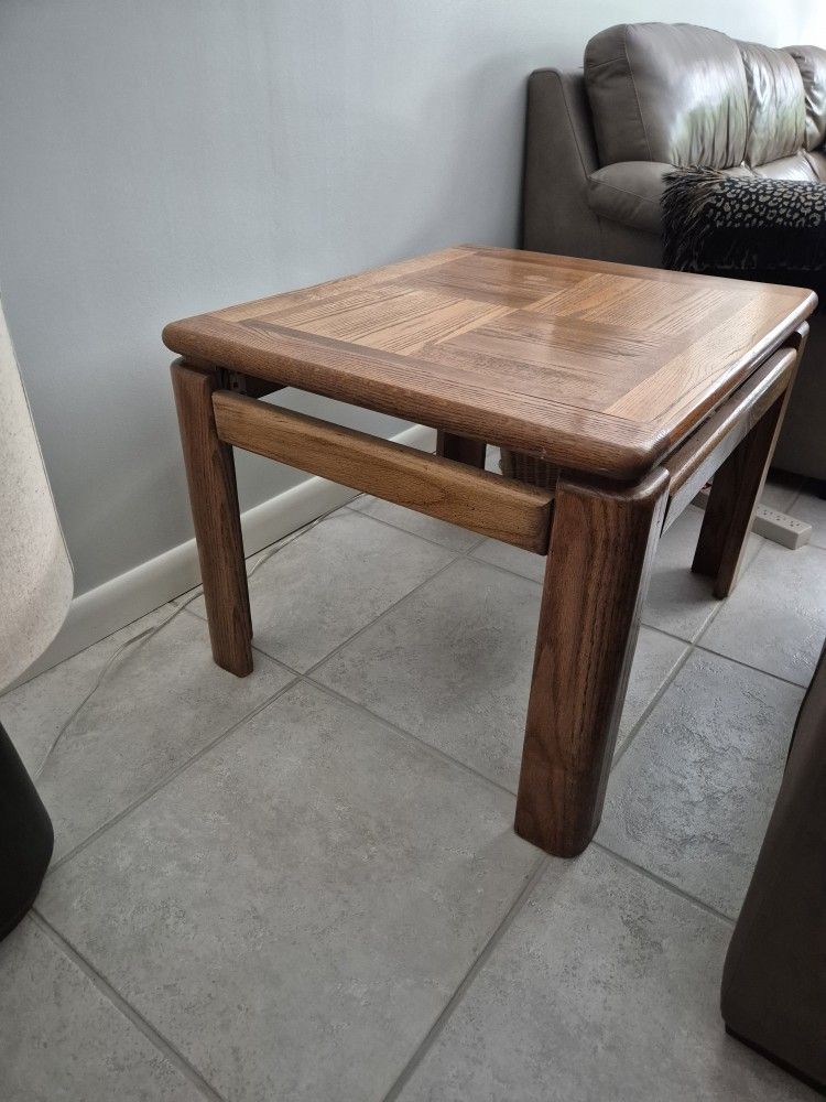 Wood End Table