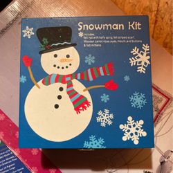 Snowman Kit wooden Box Never Used