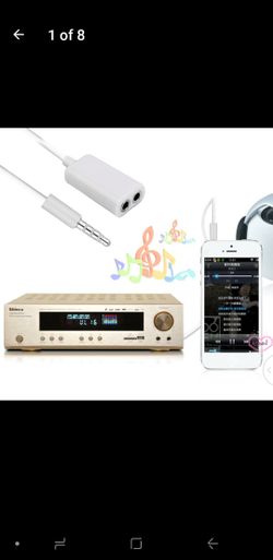 Good life 3.5mm 1 Male To 2 Female Audio Headphone Headset Earphone Splitter Cable