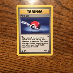Poké Ball 1st Edition Jungle Pokémon Card