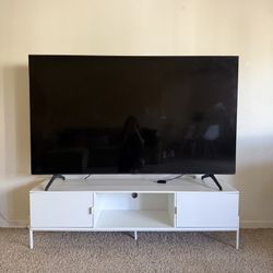 White TV Stand 