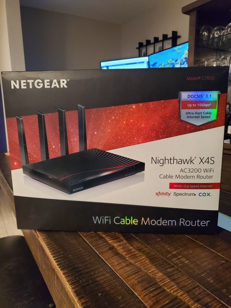 NETGEAR Nighthawk X4S AC3200 WiFi Cable Modem Router