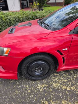2014 2015 2012 2011 2008 Mitsubishi lancer evolution evo x oem red fenders