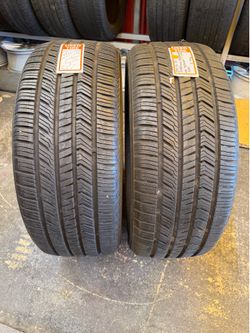 Pair of Yokohama Geolandar X-CV 265/45R21 Tires