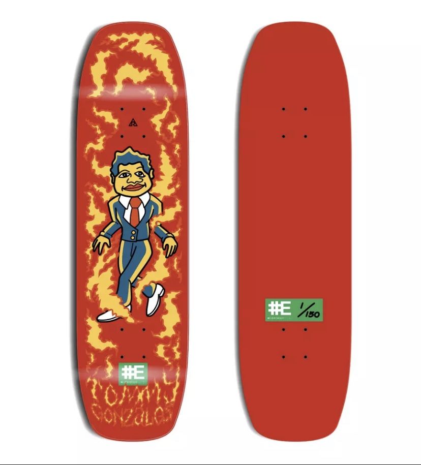 EVERYBODY SKATES Signed Tommy Gonzales Limited Collab Deck #122/150