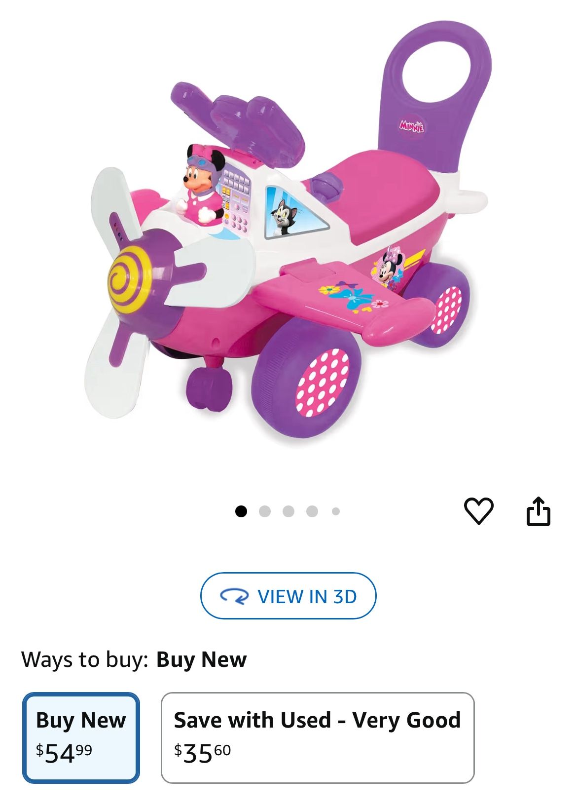 Mini Mouse Airplane Car