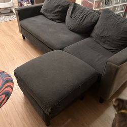 Small Sectional Couch With Ottoman 