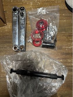 SE Racing V-Ridge Cranks & Bottom Bracket (Chrome) (175mm)