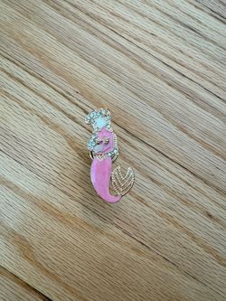 Pink Enamel Mermaid knobs
