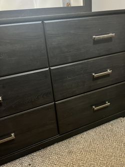 Queen Bed /w Box Spring Dresser And Night Stand