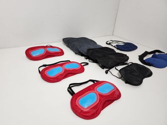 13pcs Sleeping Eye Cover Blocking Light Soft Masks