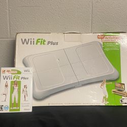Nintendo Wii Fit Plus Balance Board Bundle with Wii Fit Plus in Original Box(like new)