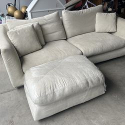 3pc Living Room Set / Couch And Ottoman Delivery Available 