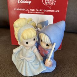 Hallmark Ornament Disney Cinderella Fairy Godmother Precious Moments 