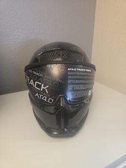Ruroc Atlas 4.0 Track carbon fiber motorcycle helmet.