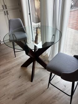 Glass Table and Chairs