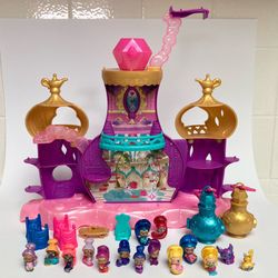 Nickelodeon Teenie Genies Floating Genie Palace Playset + (13) Bonus  Figures & (2) Genie Bottles