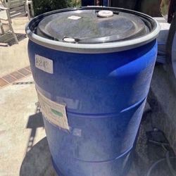 55 Gallons Blue Plastic Clean Barrels $30 Each