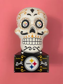 Steelers sugar skull