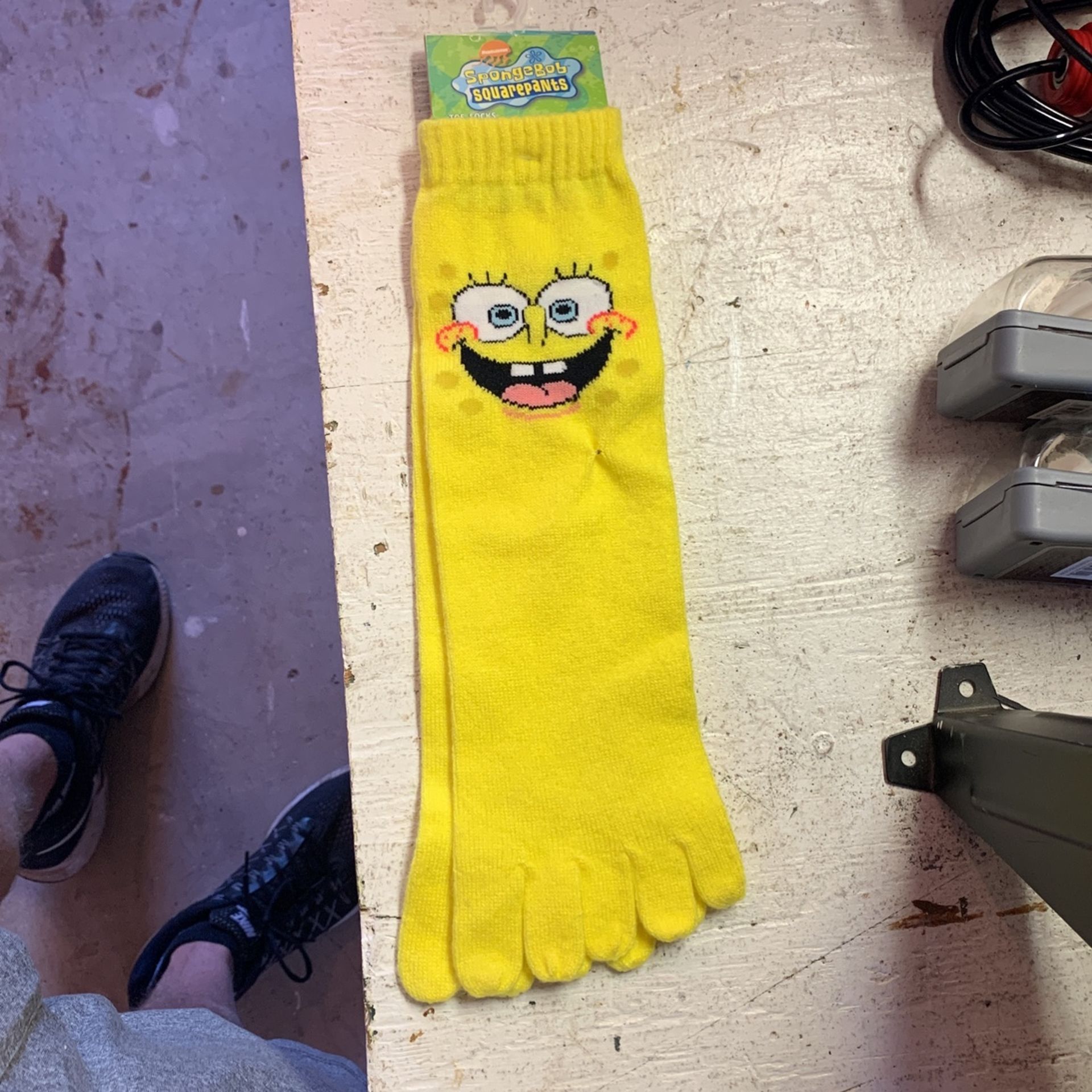 Spongebob Toe Socks