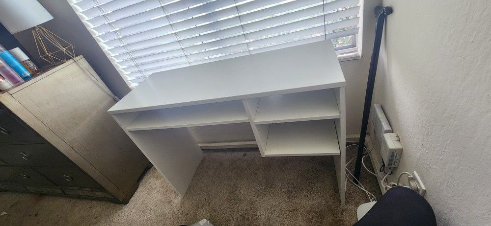 Small White Study Desk
