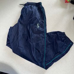 vintage Seattle Mariners Nike nylon track pants 90s XL Blue