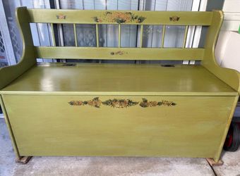 Wood bench