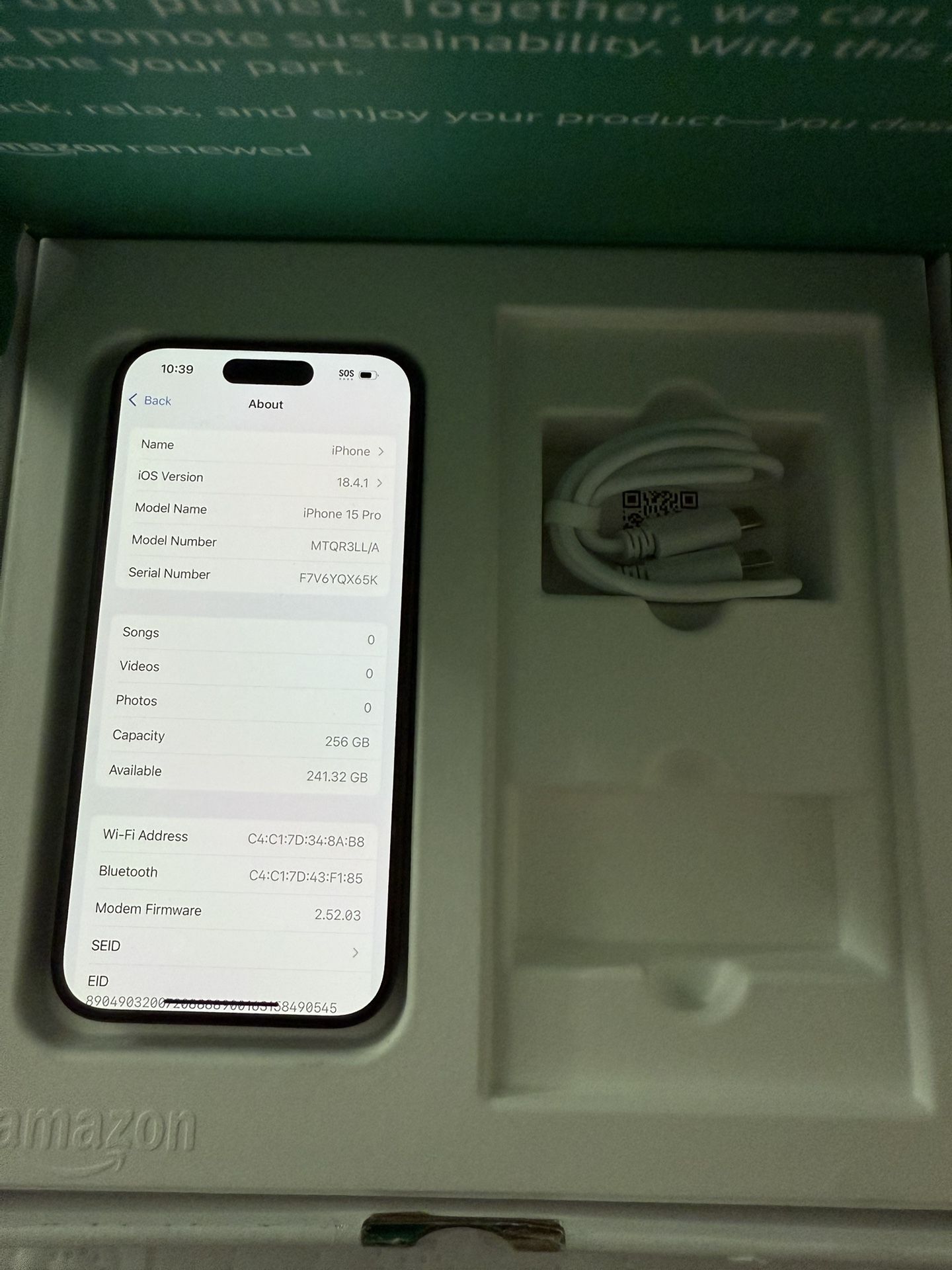 Apple iPhone 15 Pro, 256GB, Black Titanium - Unlocked