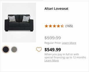 Ashley’s love sofa