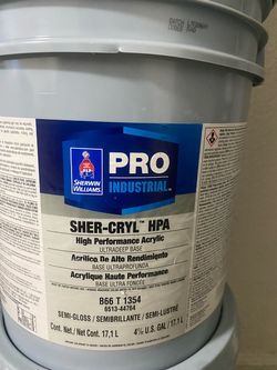 5 gallon paint (interior/exterior) semi gray