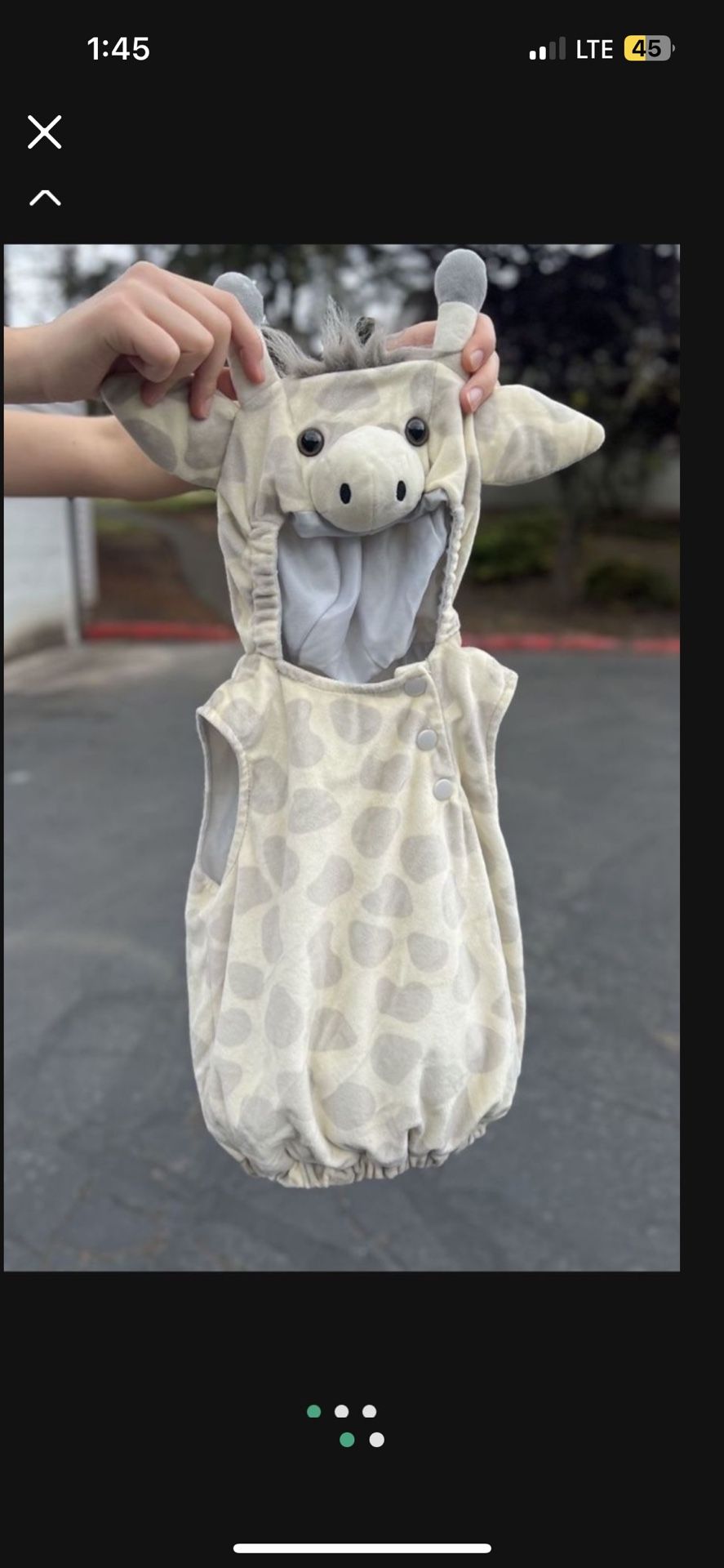 Unisex Giraffe Costume!