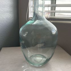 Clear Glass Vase 