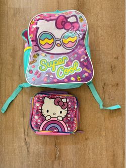 Hello kitty Backpack and lunch tote