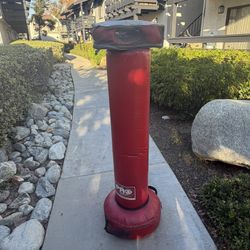 Punching Bag With Gloved 