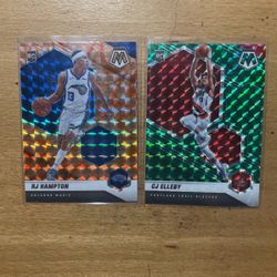 2021 MOSAIC BASKETBALL 2 CARD ROOKIE LOT 