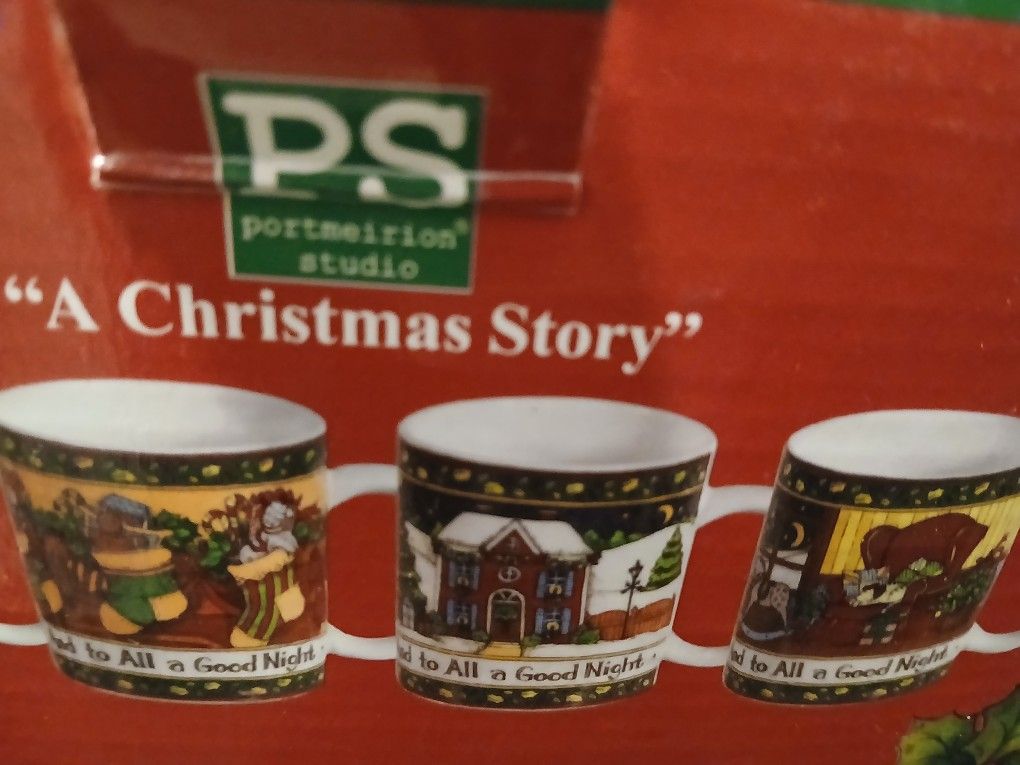 Set Of 3 A Christmas Story Holiday Mugs